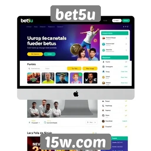 Análise da interface do usuário do site bet5u